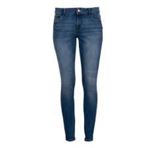 DL1961 Emma Low Rise Skinny Jeans Marcos (Mid Indigo Wash) - Picture 1 of 7